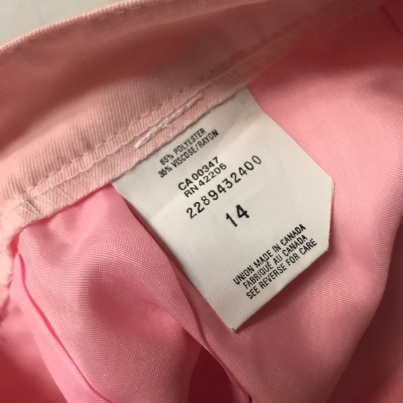 Vintage Pink Midlength Skirt with Front Slit - Picture 4 of 5